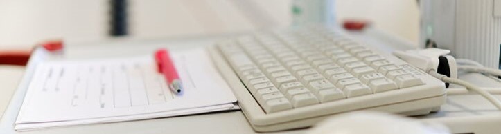 Eine Computer-Tastatur.