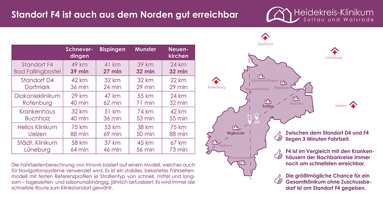 Eine Karte zeigt die potenziellen Standorte.