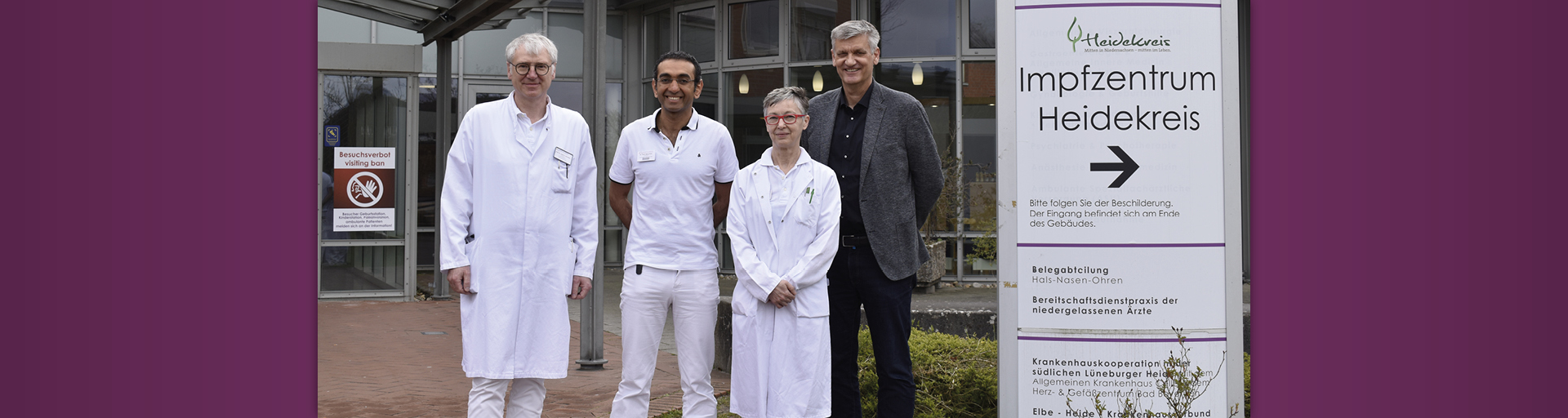 Gruppenfoto: Dr. Rogge, Dr. Thein, Dr. Fam.