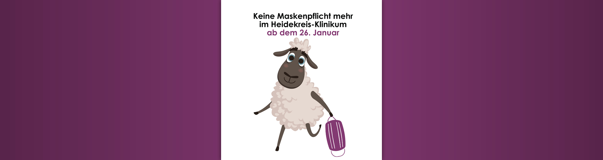 Zum Artikel: Heidekreis-Klinikum hebt Maskenpflicht ab dem 26. Januar auf