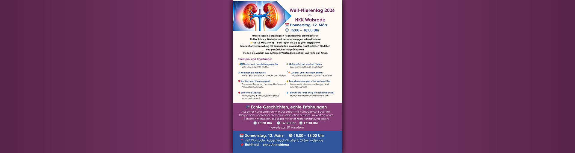 Zum Artikel: Welt-Nierentag 2026 im Heidekreis-Klinikum Walsrode