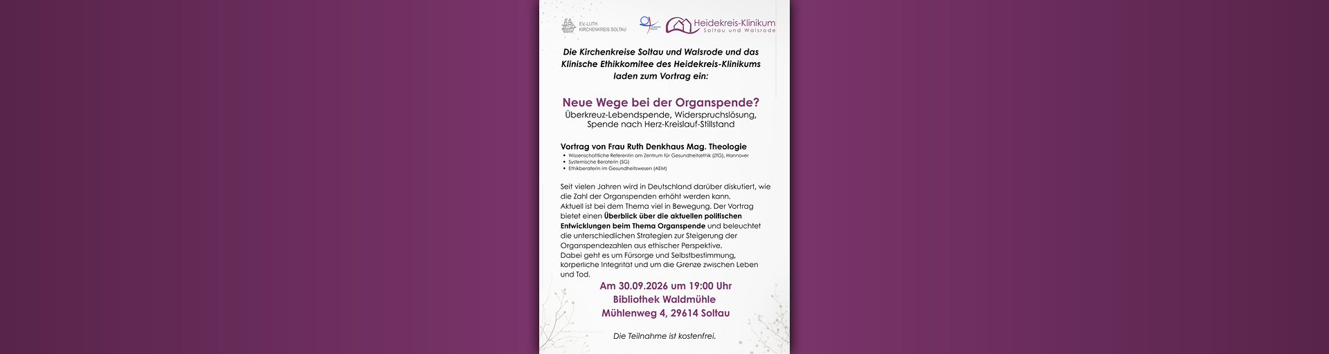 Zum Artikel: Neue Wege bei der Organspende