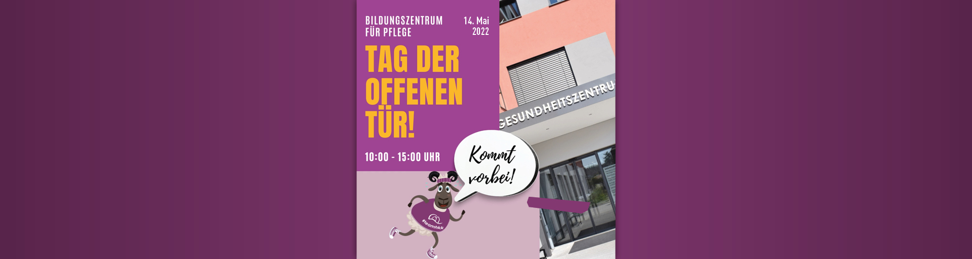 Zum Artikel: Das Bildungszentrum für Pflege lädt ein zum  Tag der offenen Tür